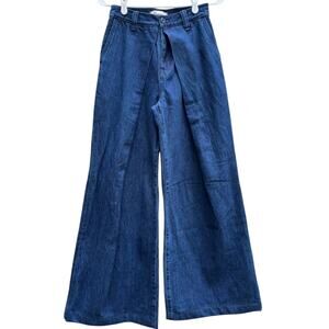 Madewell Women's Blue Flare & Wide Leg Jeans